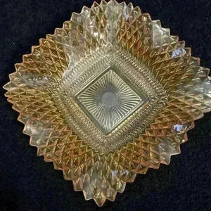 Indiana Glass, Vintage Bowl, 1970's Ashtray , Retro Dish, Candy Bowl